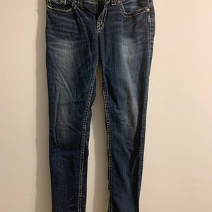 Straight leg silver jeans